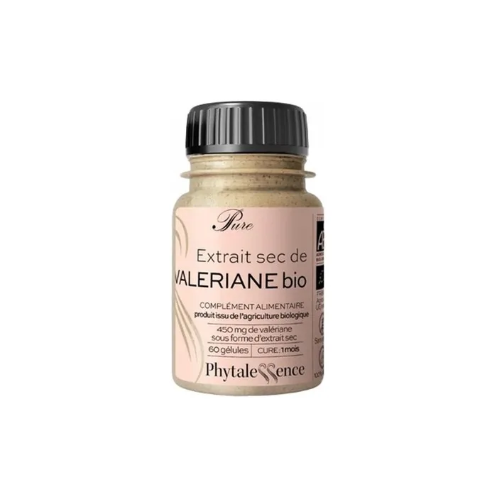 Phytalessence Pure Valerian Organic Dietary Supplement 60 Capsules