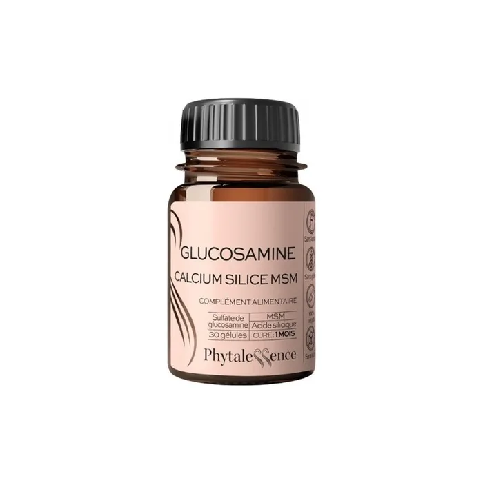 Phytalessence Glucosamine Calcium Silica MSM Dietary Supplement 30 Capsules