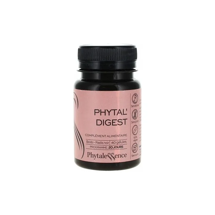 Phytalessence Phytal'digest Dietary Supplement 40 Capsules