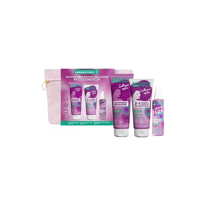 Energy Fruit Routine Set Collagen Repair Natural Hair Routine