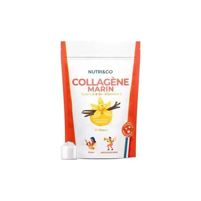 Nutri&Co Marine Collagen Type I, II, and III with Vitamin C 180g