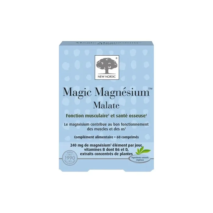 New Nordic Vitalco Magic Magnesium Malate Muscle Function 60 Tablets