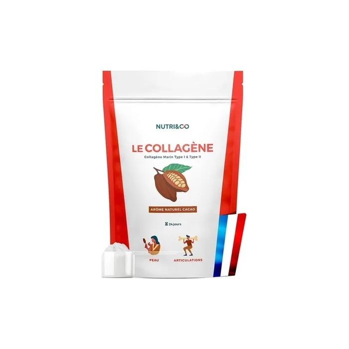 Nutri&Co Marine Collagen Type I & II Cocoa Flavor 240g Food Supplement