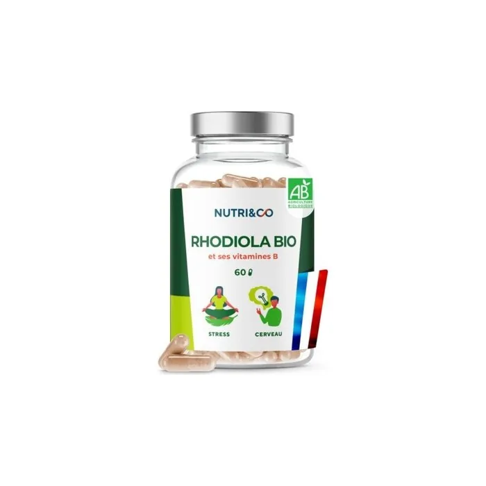 Nutri & Co Rhodiola Rosea Organic 100% Natural Extract with Rosavin & Salt