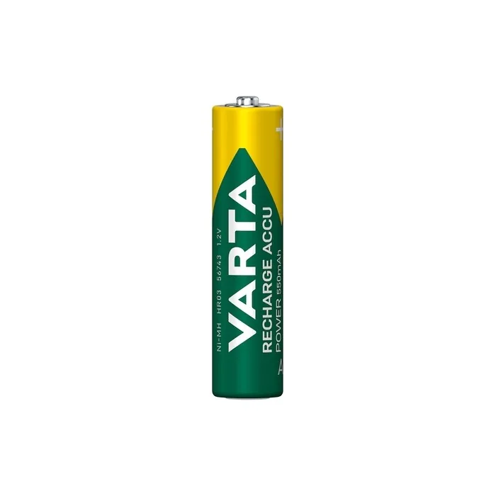 Varta Micro Aaa Rechargeable Battery 550mah Nimh Accu Power 4 Pack