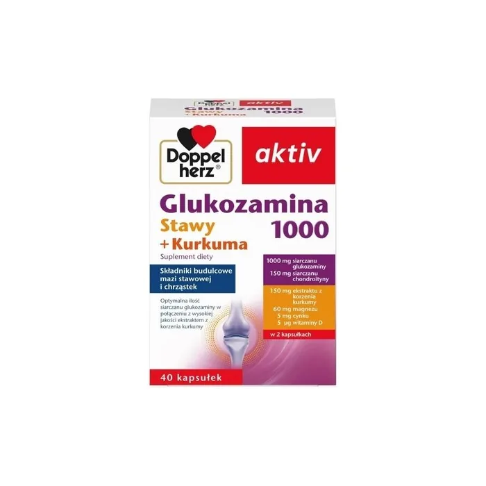 Doppelherz Aktiv Glucosamine 1000 Joints Turmeric 40 Capsules