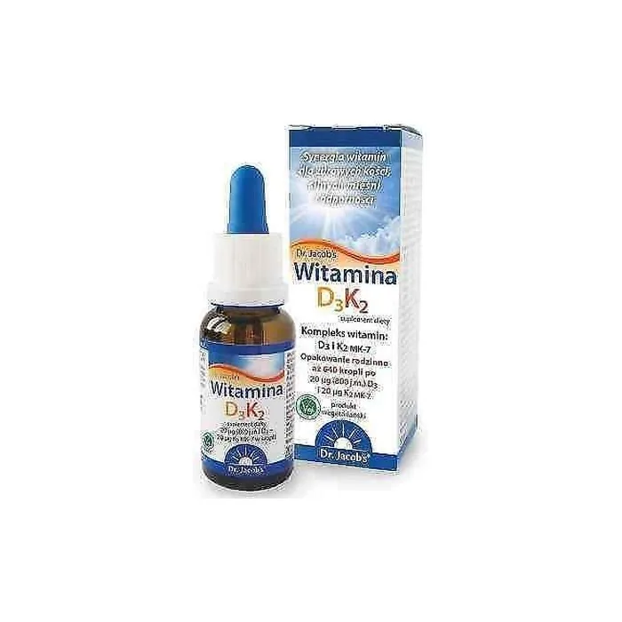 Dr Jacob's Vitamin D3 + K2 Drops 20ml