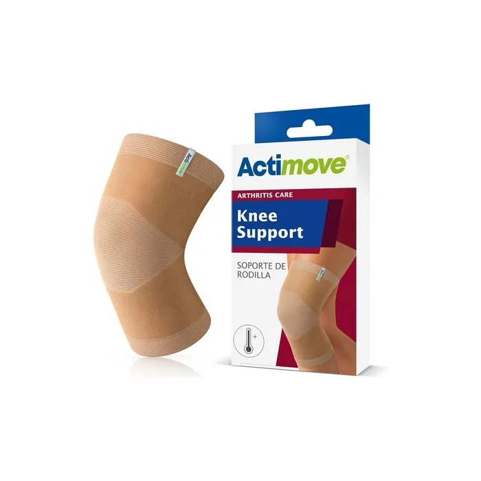 Actimove Arthritis Care Knee Support Light Compression Support And Therapeutic Warmth For Knee Arthritis Beige Large