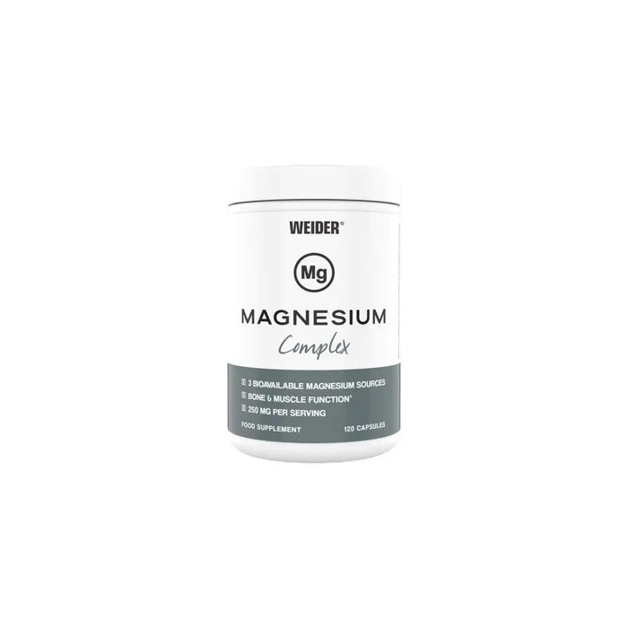 Weider Magnesium Complex Dietary Supplement 120 Capsules