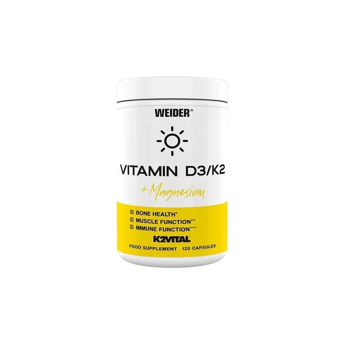 Weider Vitamin D3/K2 with Magnesium - 120 Capsules