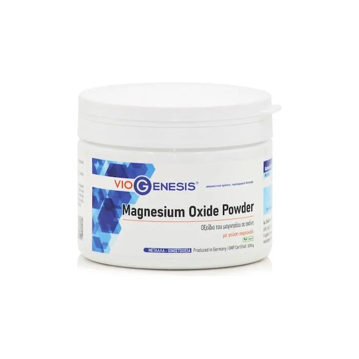 Viogenesis Magnesium Oxide Powder With Orange Flavor 230g
