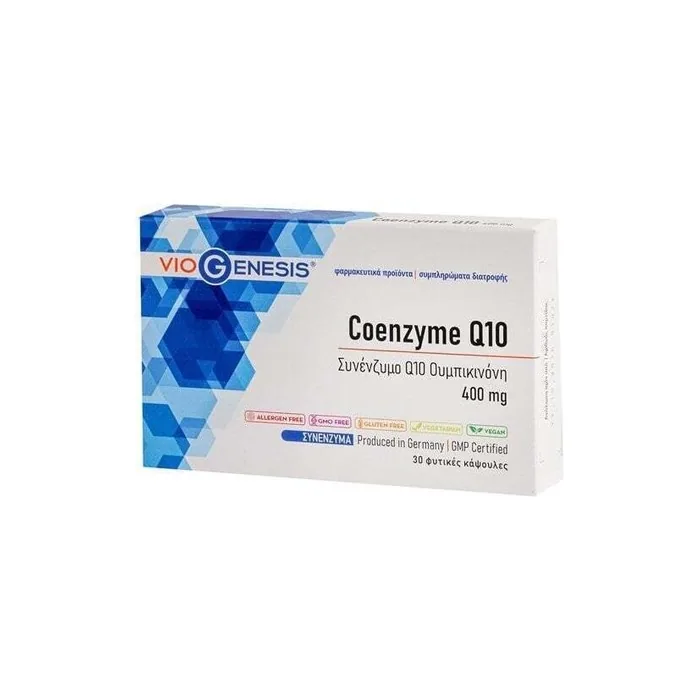 Viogenesis Coenzyme Q10 400mg 30 Plant Capsules