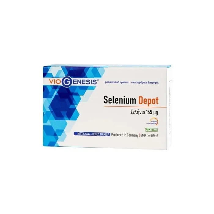 Viogenesis Selenium Depot Dietary Supplement With Selenium 165mg 30 Capsules