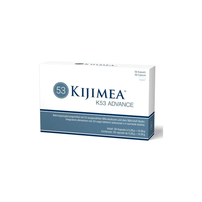 Kijimea K53 Advance High-Dose Intestinal Bacteria Capsules with 53 Selected Microculture Strains from the Intestinal Flora with Biotin >500 Billion CFU Lactose-Free Gluten-Free