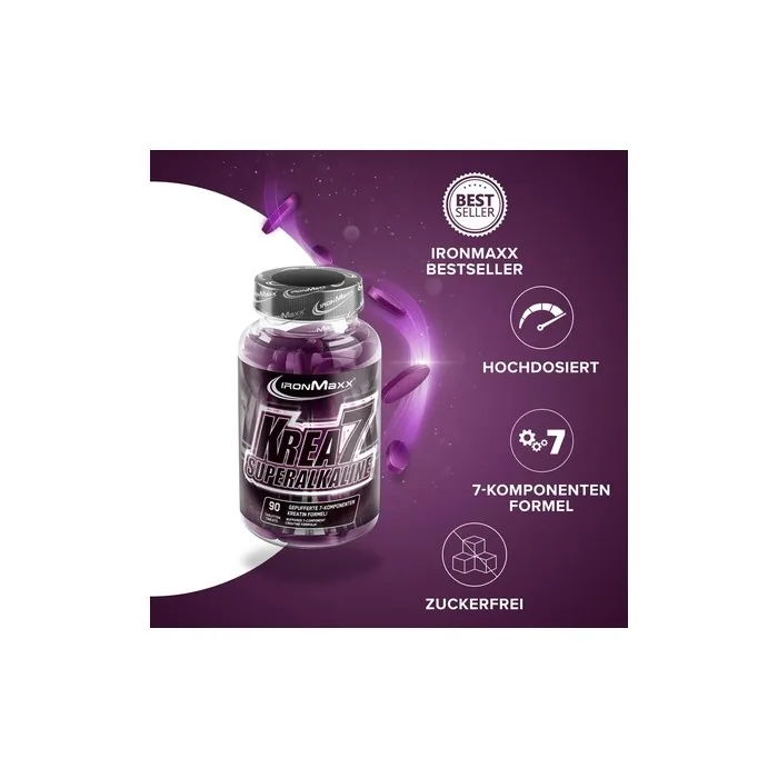 Ironmaxx Krea7 Superalkaline 90 Tablets Flavorless