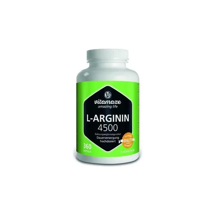 L-Arginine High Dose 4500mg Capsules 360 Count