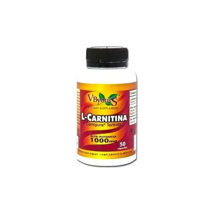 V.Byotic L-Carnitine Carnipure 1000 Mg 50 Capsules
