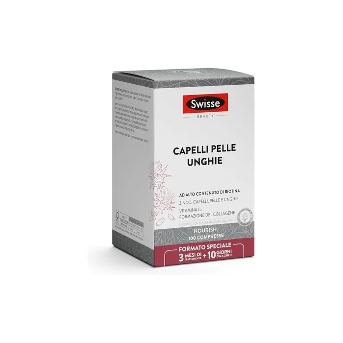 Swisse Hair Skin Nails Hair Supplements with Biotin 100 Tablets