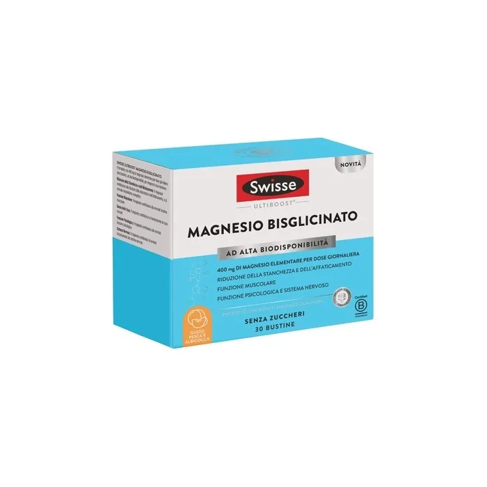 Swisse Ultiboost High Bioavailability Magnesium Bisglycinate Dietary Supplement 30 Sachets