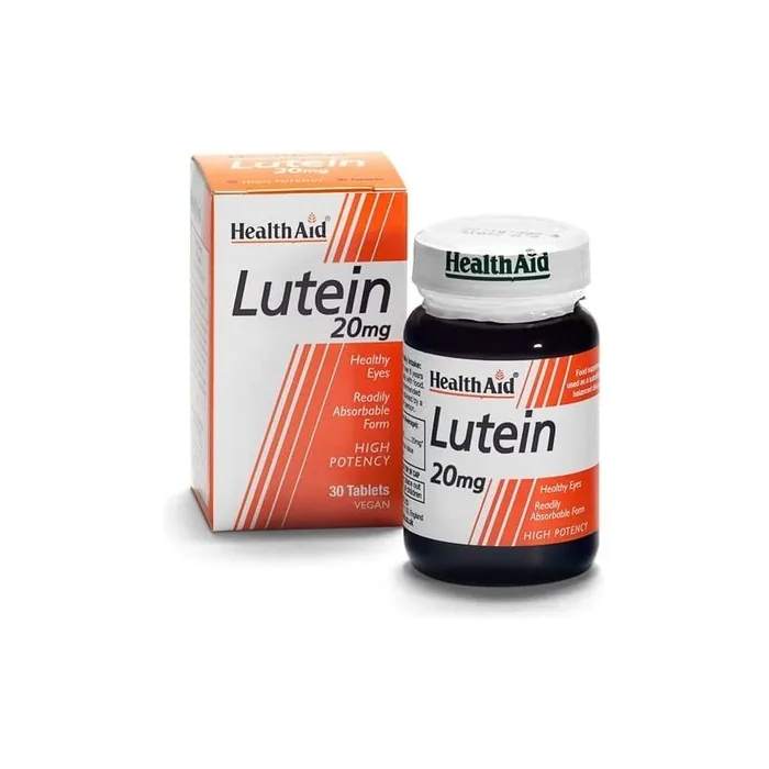 HealthAid Lutein Carotenoid 20mg Vegan Tablets 30 Count