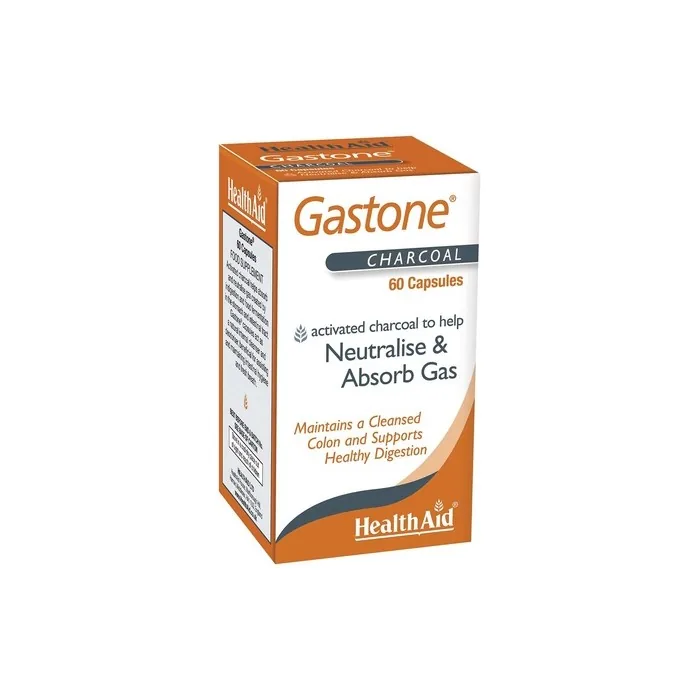 HealthAid Gastone Activated Coconut Charcoal 60 Capsules