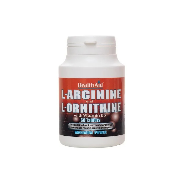 HealthAid L-Arginine with L-Ornithine 300mg 60 Tablets