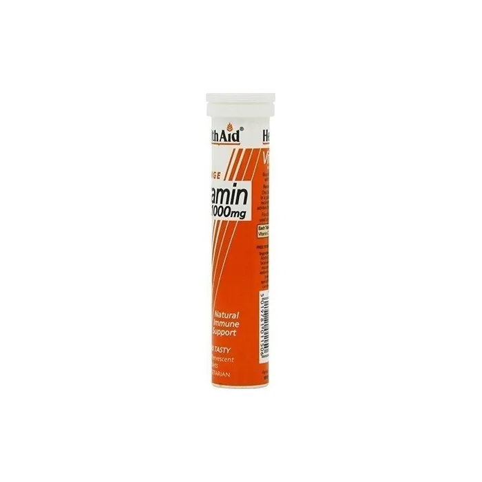 Health Aid Vitamin C Orange 1000mg Effervescent Tablets 20 Tablets
