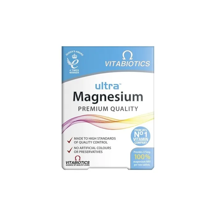 Vitabiotics Ultra Magnesium 375mg Dietary Supplement 60 Tablets