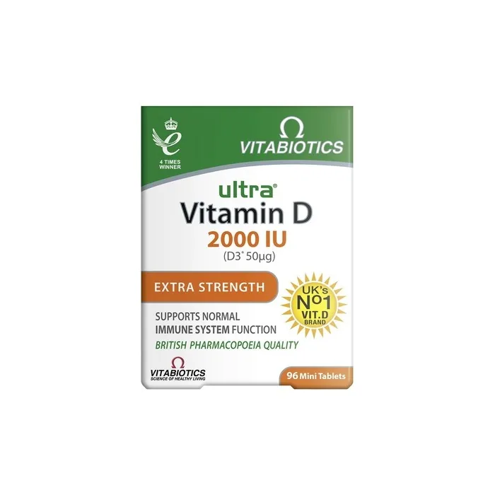 Vitabiotics Ultra Vitamin D 2000 Iu Dietary Supplement - 96 Tablets