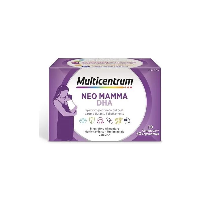Haleon Italy Multicentrum Neo Mamma Dha 30 Tablets + 30 Soft Capsules
