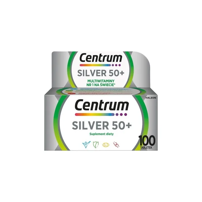 Centrum Silver 50+ Vitamins Dietary Supplement 100 Tablets