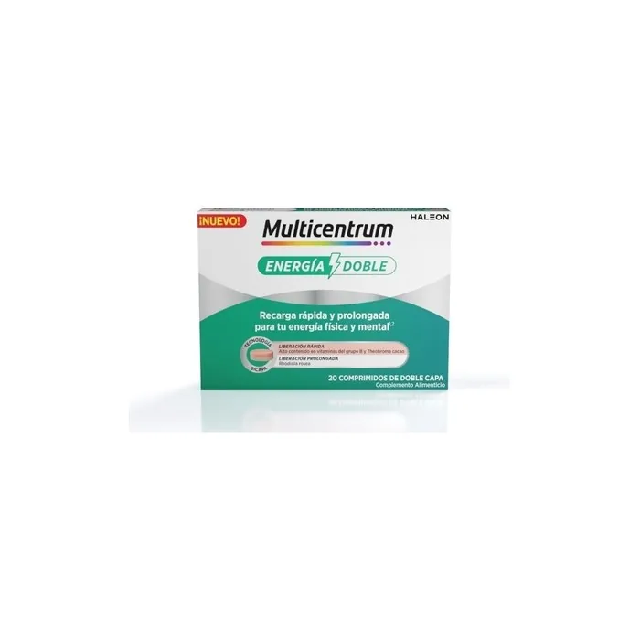 Multicentrum Double Energy 20 Tablets - Multivitamin Supplement