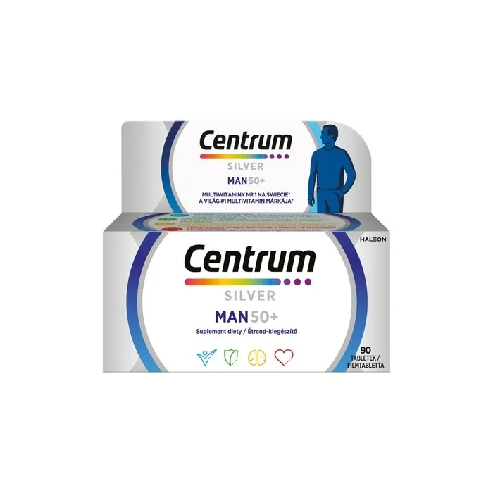 Centrum On 50 Vitamins And Minerals For Men 50 Dietary Supplement 90 Tablets