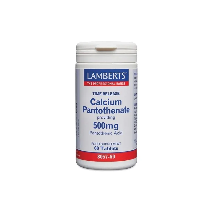 Lamberts Calcium Pantothenate 500mg 60 Tablets