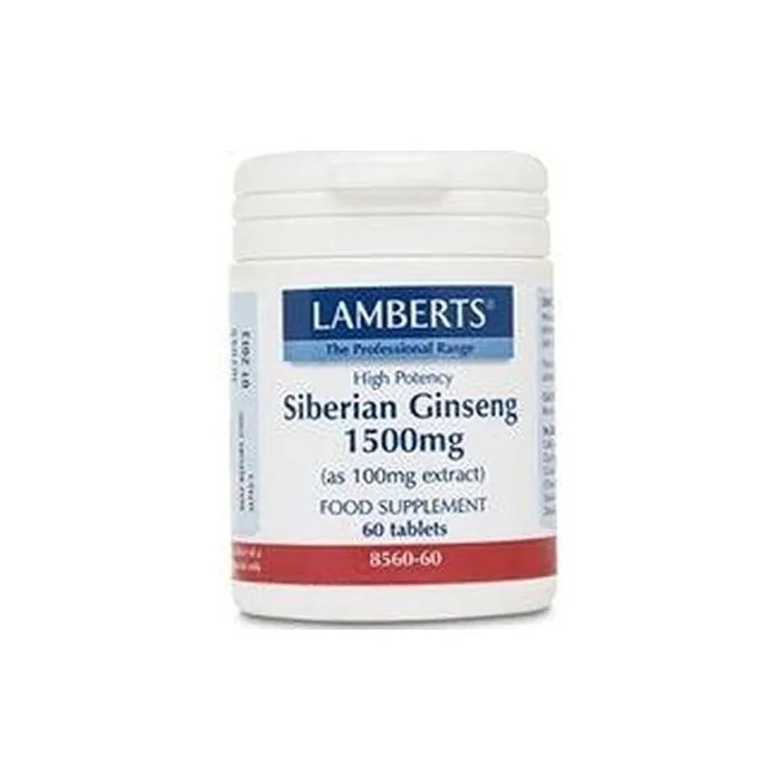 Lamberts Siberian Ginseng 1500mg 60 Capsules