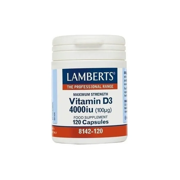 Lamberts Vitamin D3 4000iu Dietary Supplement Vitamin D 120 Capsules
