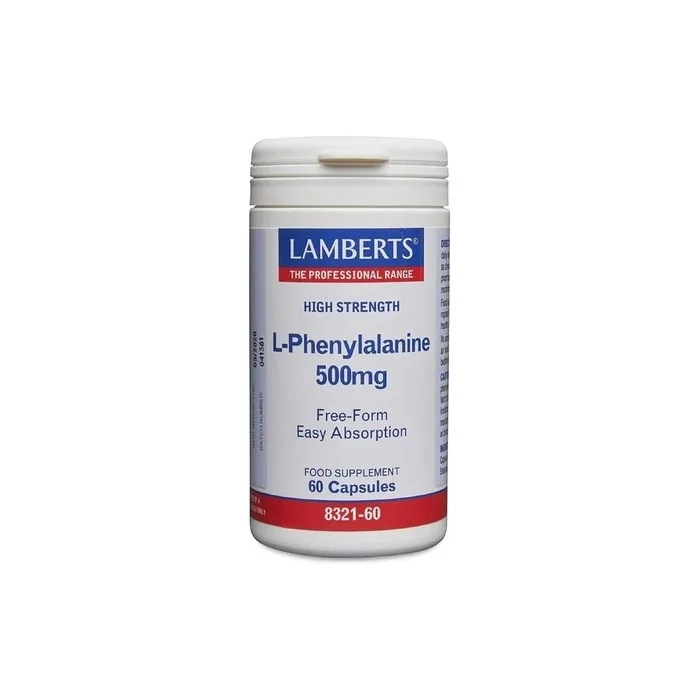 Lamberts L-Phenylalanine 500mg 60 Capsules