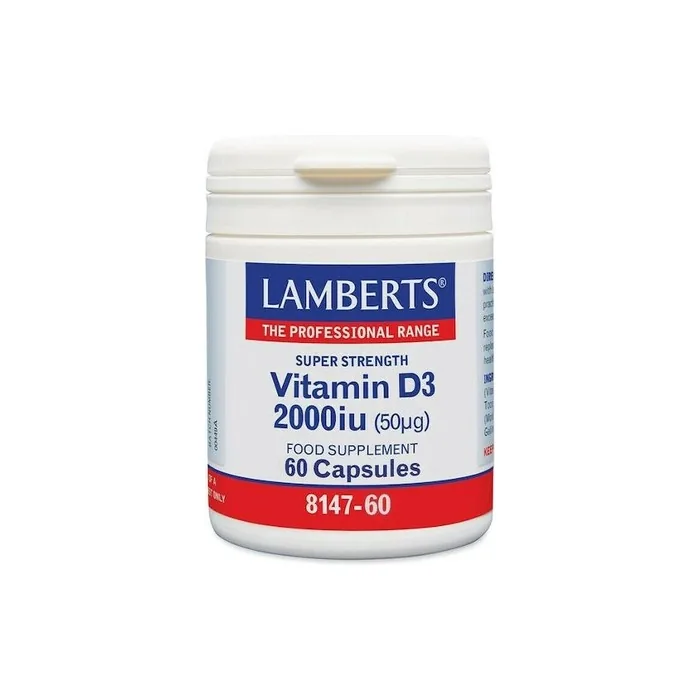 Lamberts Vitamin D3 2000 Iu 50 G 60 Capsules
