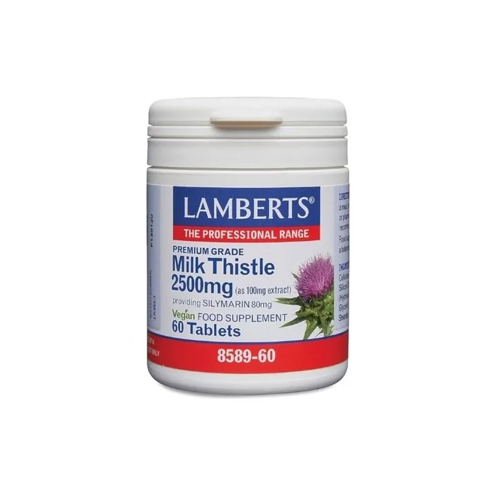 Lamberts Milk Thistle 2500mg 60 Capsules