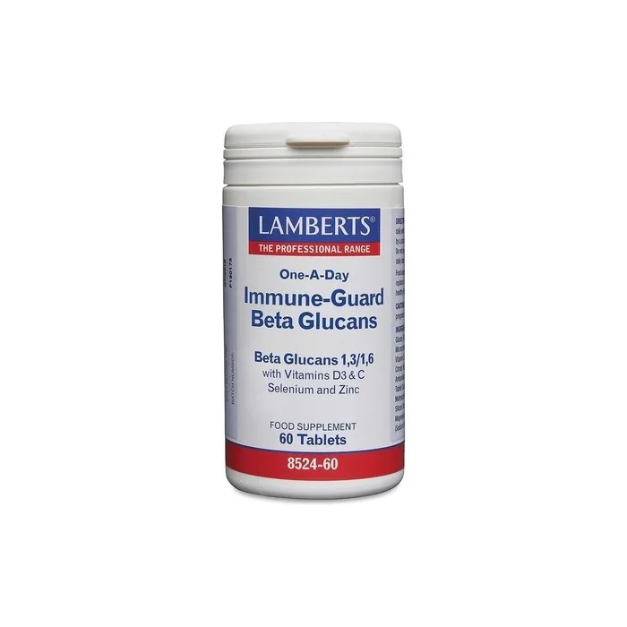 Lamberts Immuneguard Beta Glucans Immune Support with Vitamins 60 Tablets