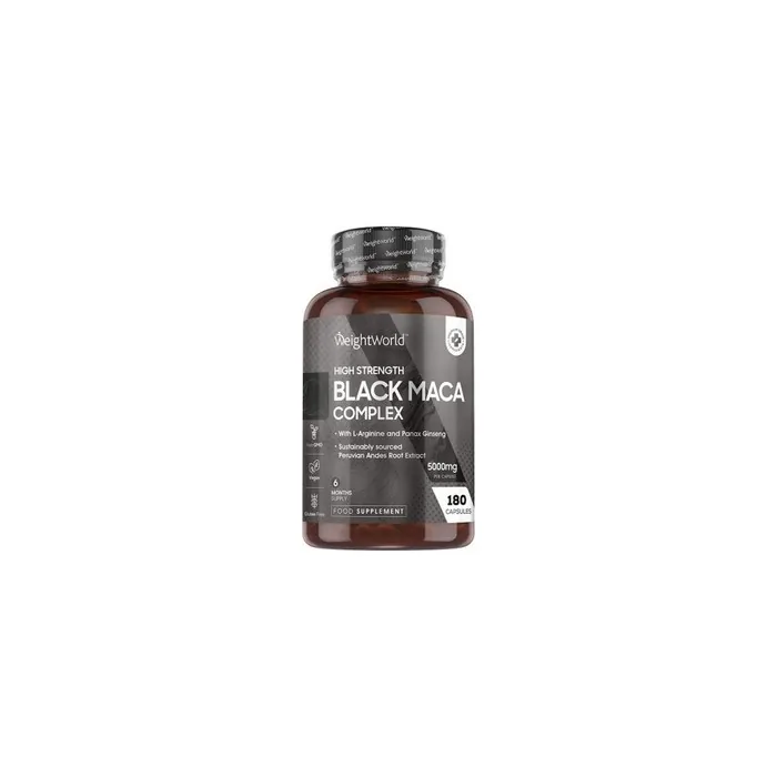 Weightworld High Strength Black Maca Complex 5000mg 180 Capsules