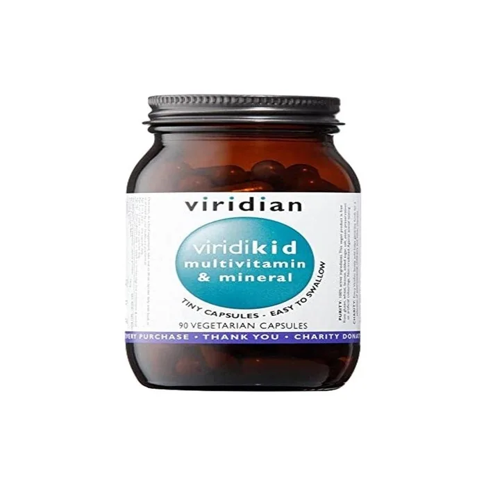 Viridian Viridikid Multivitamin & Mineral Capsules Essential Nutritional Support For Kids 2