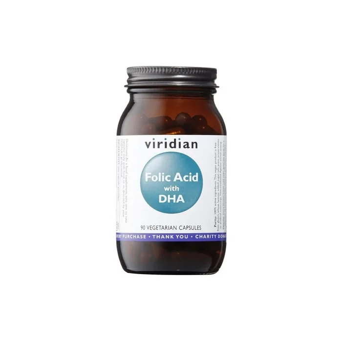 Folic Acid With Dha 400mcg Vegan 90 Veg Capsules