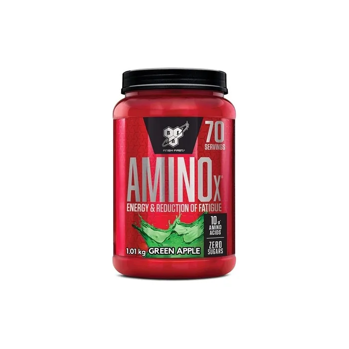 BSN Nutrition Amino X Muscle Building Support Powder Supplement with Vitamins and Amino Acids Green Apple 1kg - 70 Servings