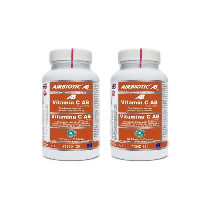 Vitamin C AB Complex 1000mg 120 Tablets - Pack of 2
