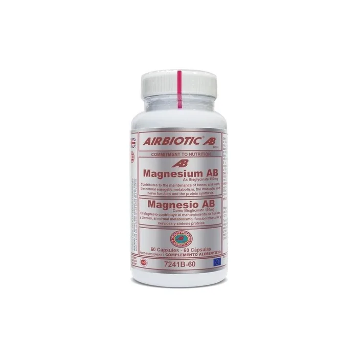 Airbiotic Magnesium Bisglycinate Supplement 150mg 60 Tablets