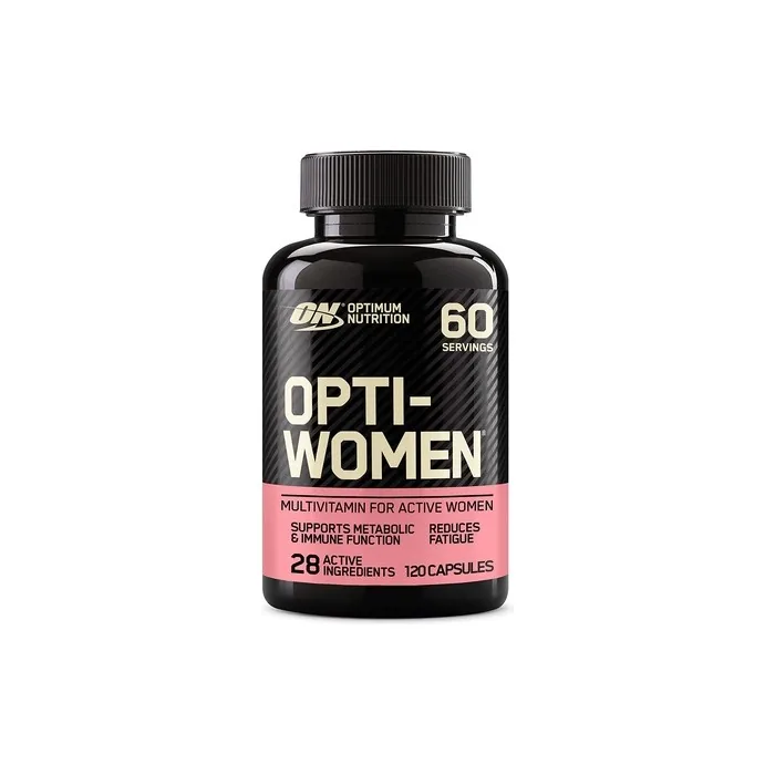 Optimum Nutrition ON Opti-Women Multivitamin and Mineral Capsules for Women with Folic Acid, Vitamin C, Vitamin D, and B Complex - 120 Capsules, 60 Servings