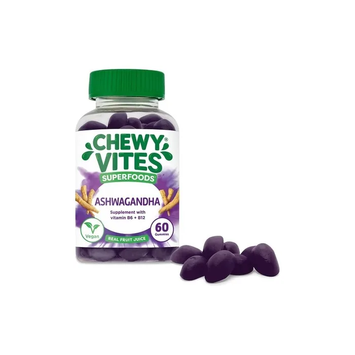 Chewy Vites Adults Superfoods Ashwagandha Gummy Vitamins 60 Count 250mg - Vegan