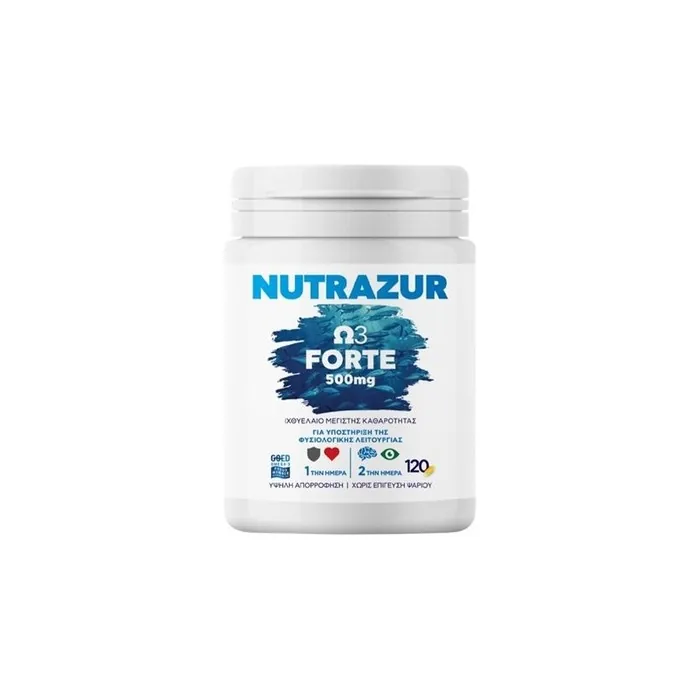 Heremco Nutrazur Omega 3 Forte Fish Oil 500mg 120 Capsules