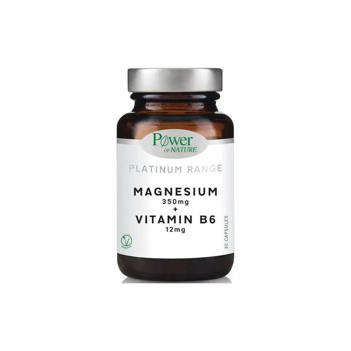 Power Health Platinum Magnesium 350mg With Vitamin B6 12mg 30 Capsules